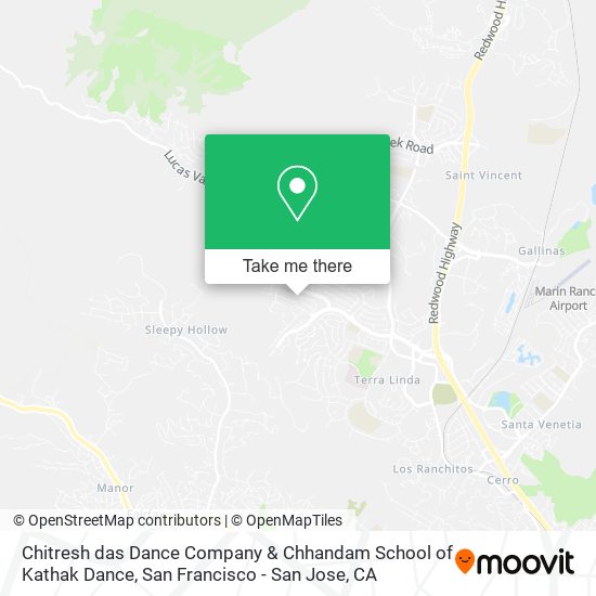 Mapa de Chitresh das Dance Company & Chhandam School of Kathak Dance