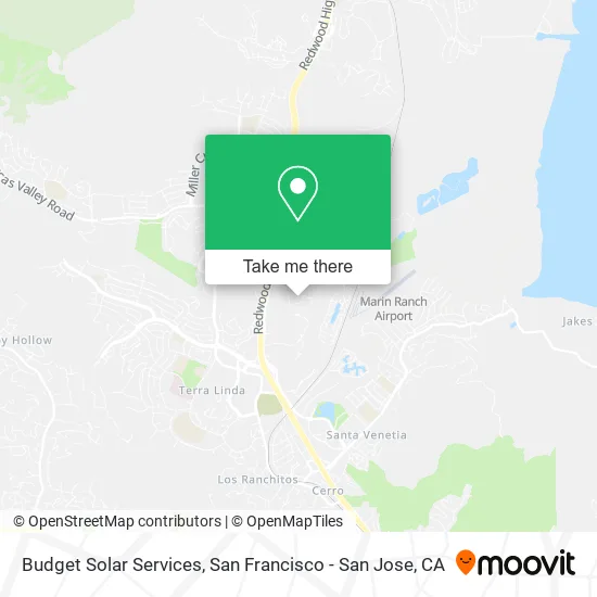 Mapa de Budget Solar Services