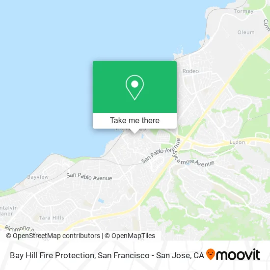 Bay Hill Fire Protection map