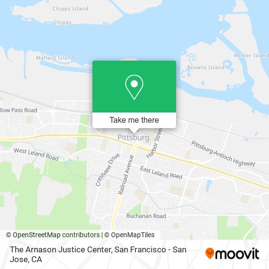 The Arnason Justice Center map