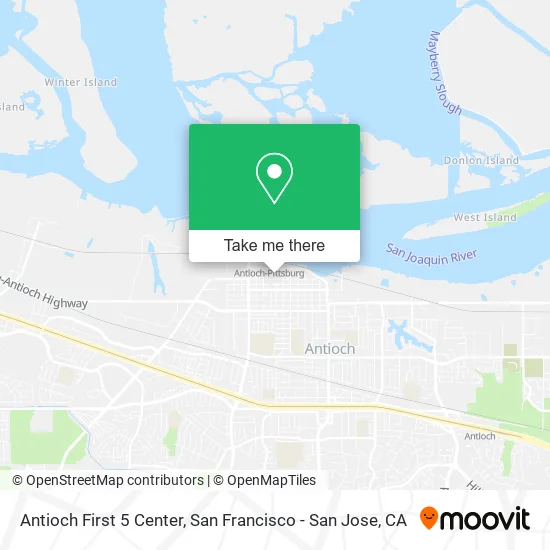 Antioch First 5 Center map