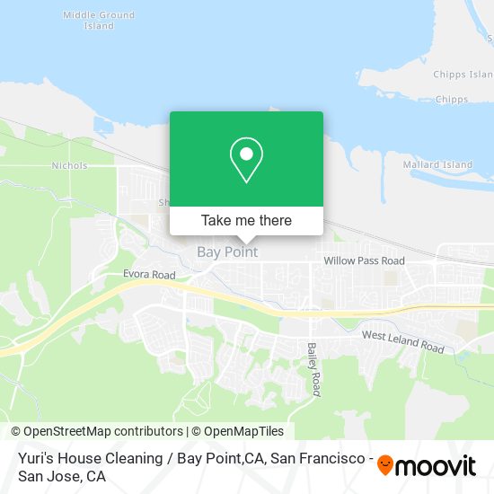 Mapa de Yuri's House Cleaning / Bay Point,CA