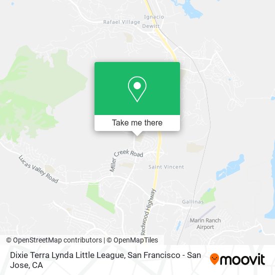 Mapa de Dixie Terra Lynda Little League