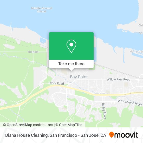 Diana House Cleaning map