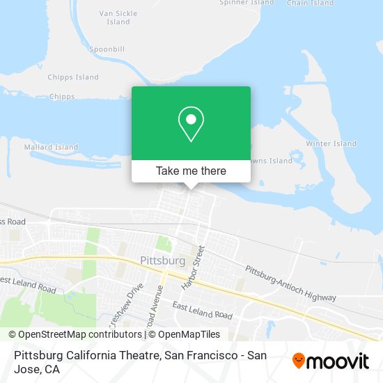 Mapa de Pittsburg California Theatre