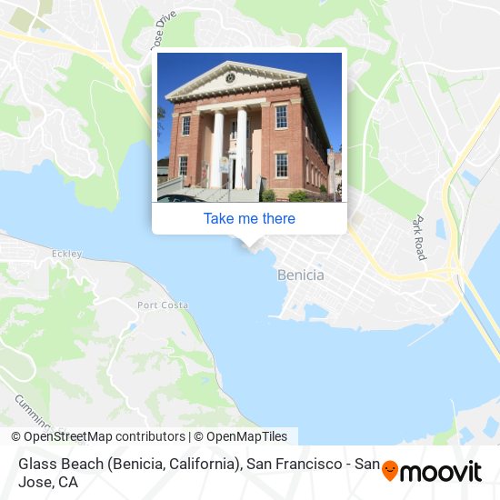 Glass Beach (Benicia, California) map
