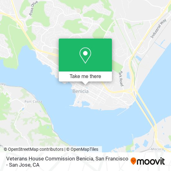 Mapa de Veterans House Commission Benicia