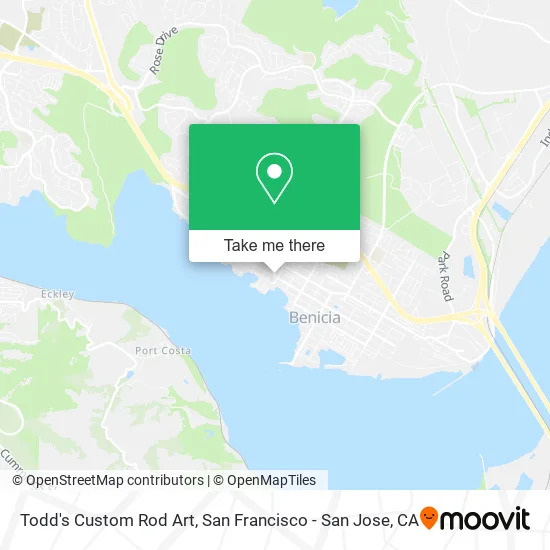 Todd's Custom Rod Art map