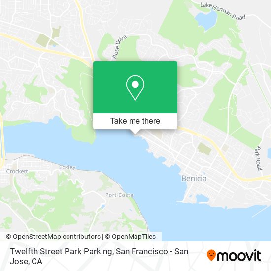 Twelfth Street Park Parking map