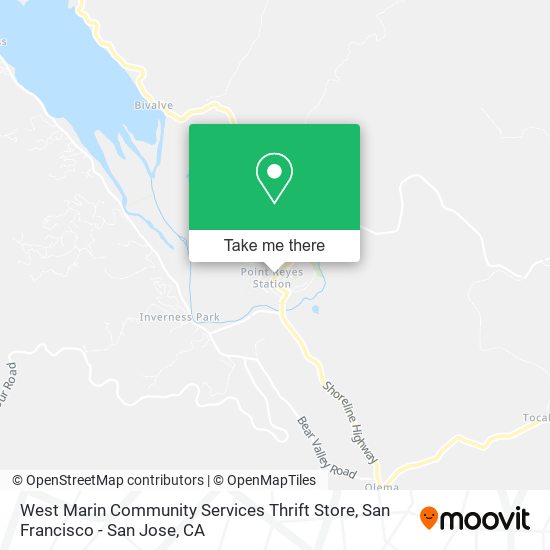 Mapa de West Marin Community Services Thrift Store