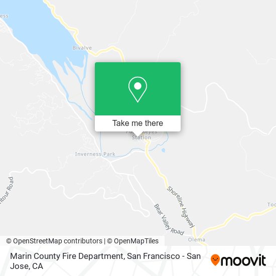 Marin County Fire Department map