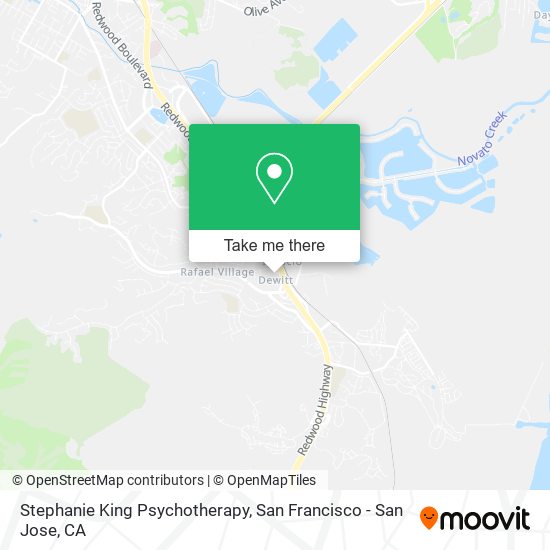 Stephanie King Psychotherapy map