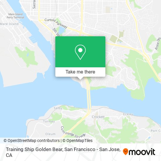 Training Ship Golden Bear map