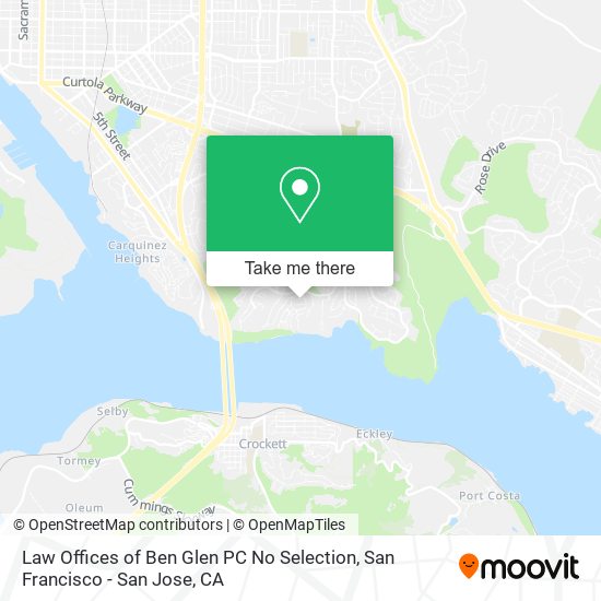 Law Offices of Ben Glen PC No Selection map