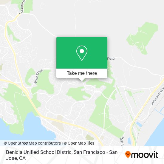 Benicia Unified School Distric map