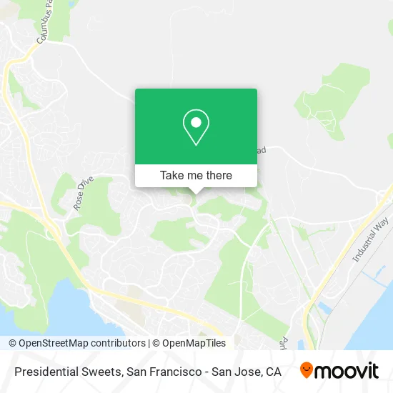 Presidential Sweets map