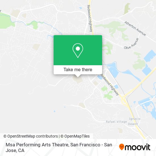 Msa Performing Arts Theatre map
