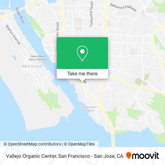 Vallejo Organic Center map