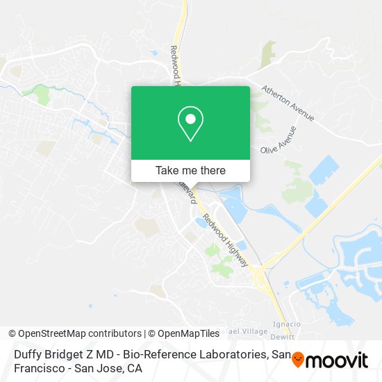 Duffy Bridget Z MD - Bio-Reference Laboratories map