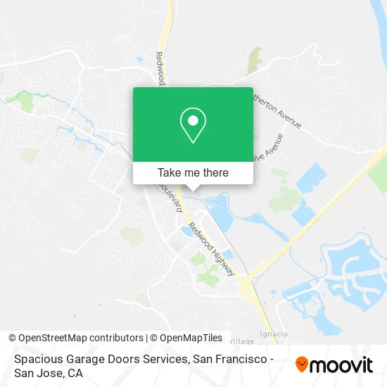 Spacious Garage Doors Services map