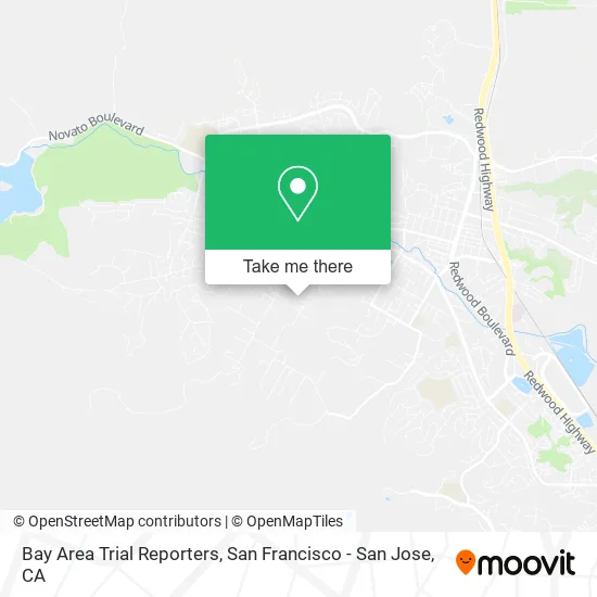 Bay Area Trial Reporters map