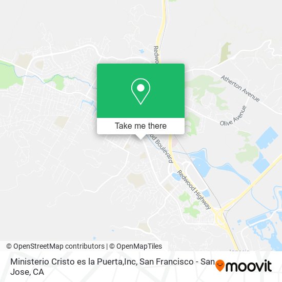 Mapa de Ministerio Cristo es la Puerta,Inc