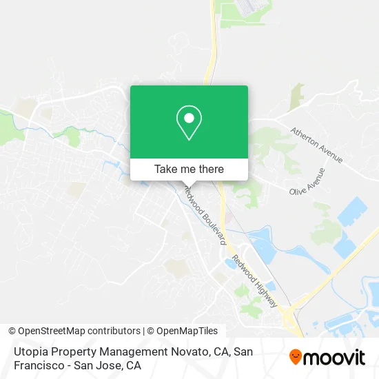 Utopia Property Management Novato, CA map