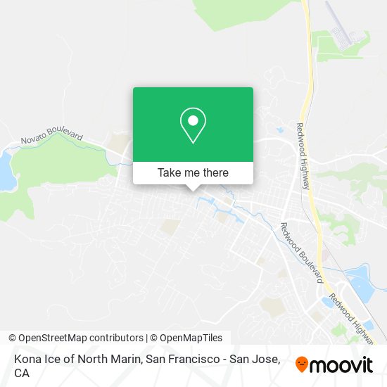 Kona Ice of North Marin map