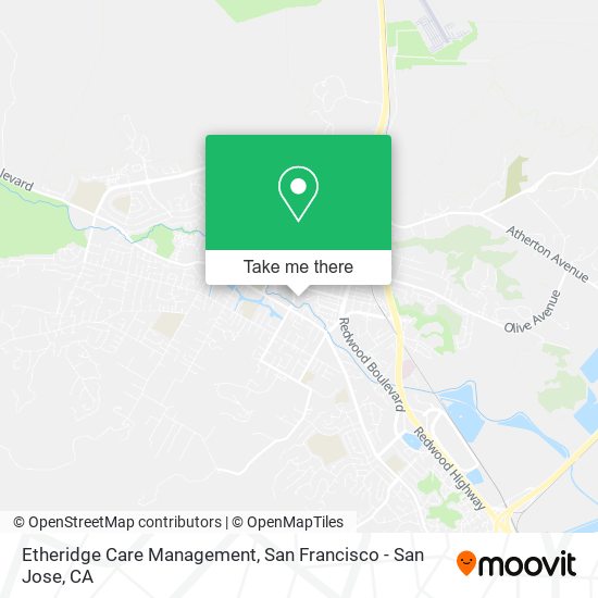 Etheridge Care Management map