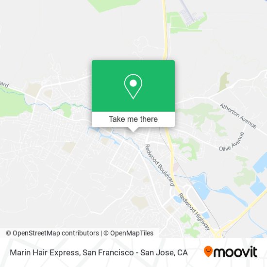 Mapa de Marin Hair Express