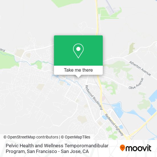 Pelvic Health and Wellness Temporomandibular Program map