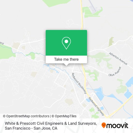 White & Prescott Civil Engineers & Land Surveyors map