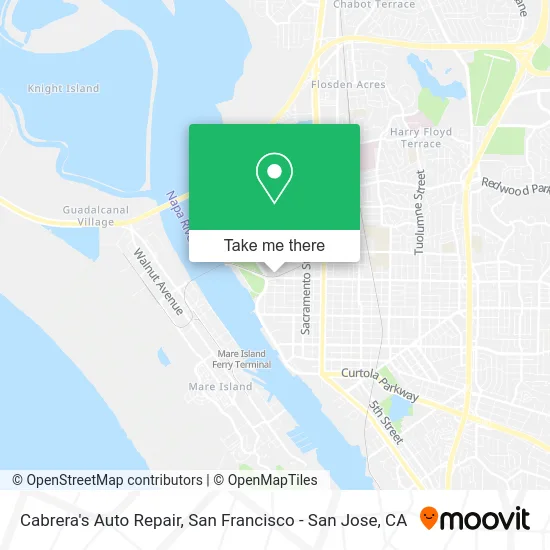 Cabrera's Auto Repair map