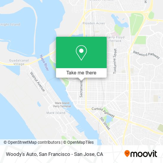 Woody's Auto map