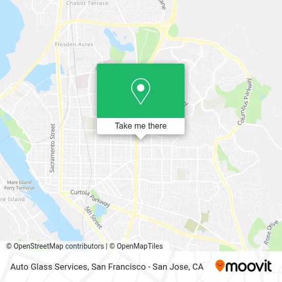 Auto Glass Services map