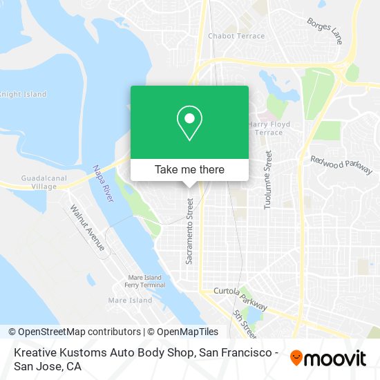 Kreative Kustoms Auto Body Shop map