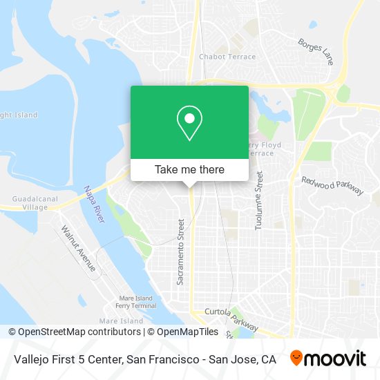 Vallejo First 5 Center map