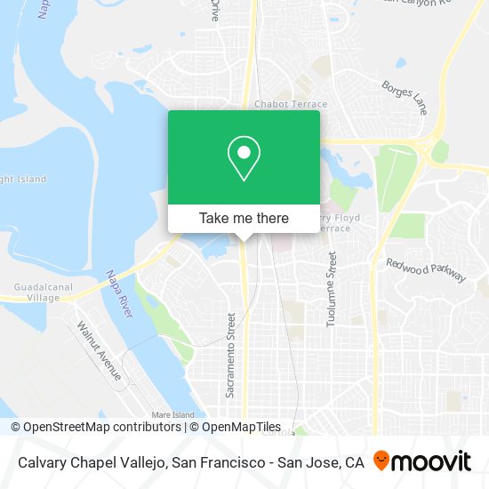 Calvary Chapel Vallejo map