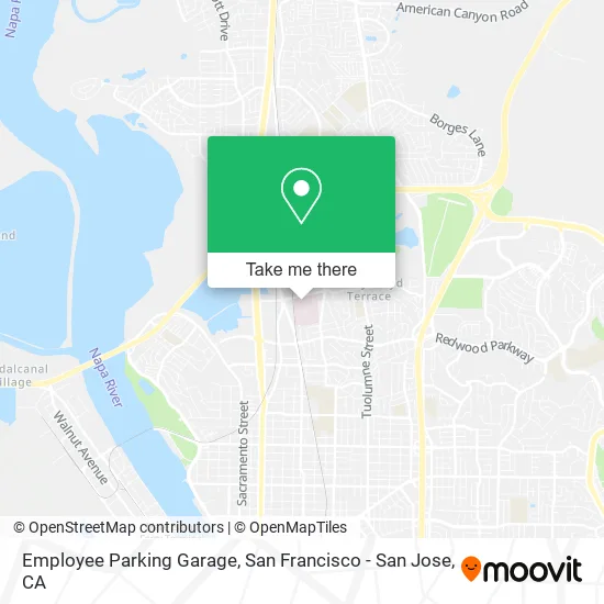 Employee Parking Garage map