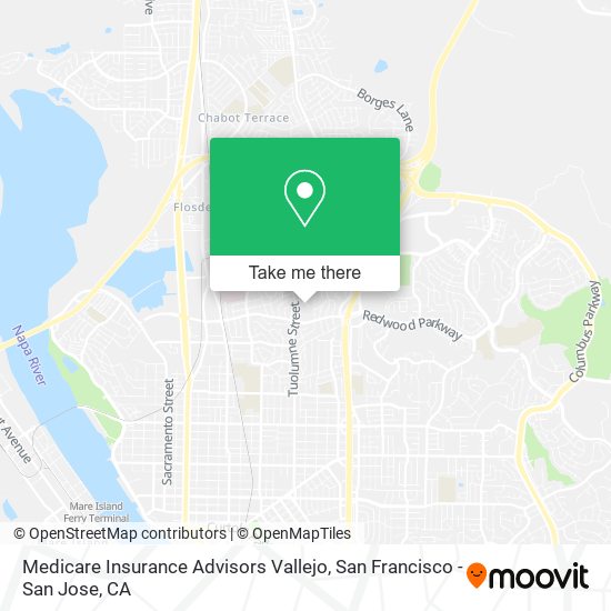 Mapa de Medicare Insurance Advisors Vallejo