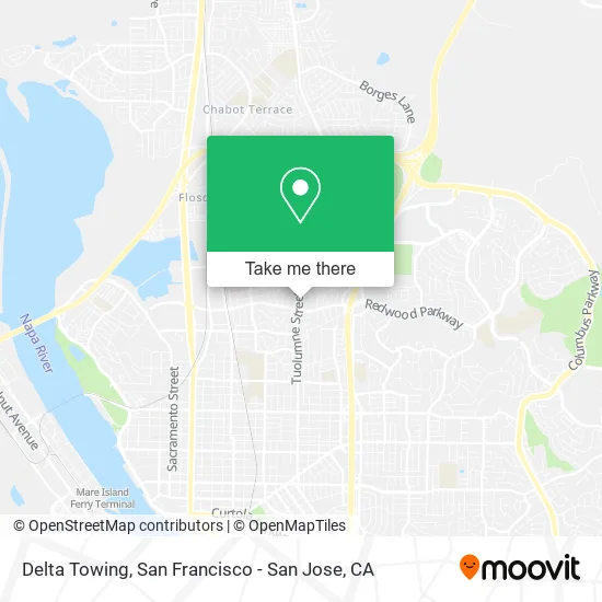 Delta Towing map