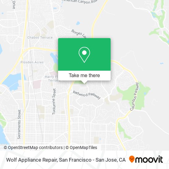 Wolf Appliance Repair map