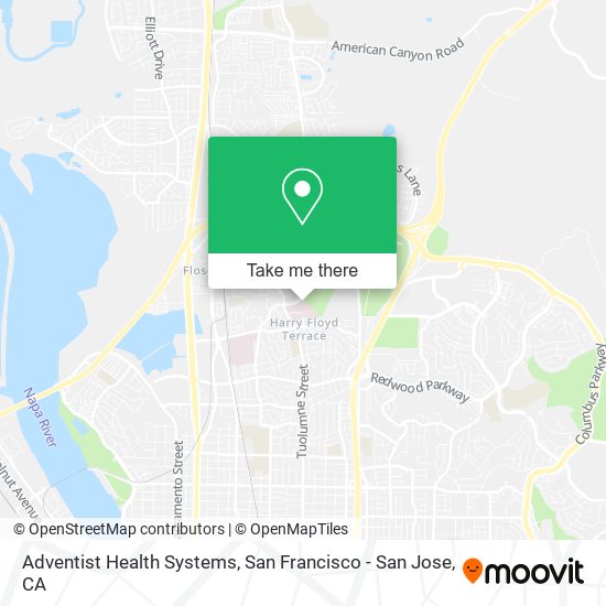 Mapa de Adventist Health Systems