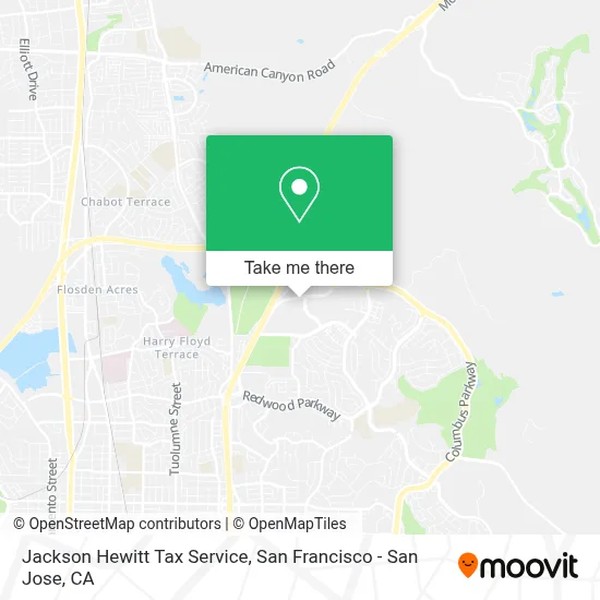 Jackson Hewitt Tax Service map