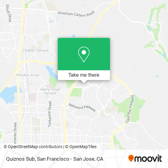 Mapa de Quiznos Sub
