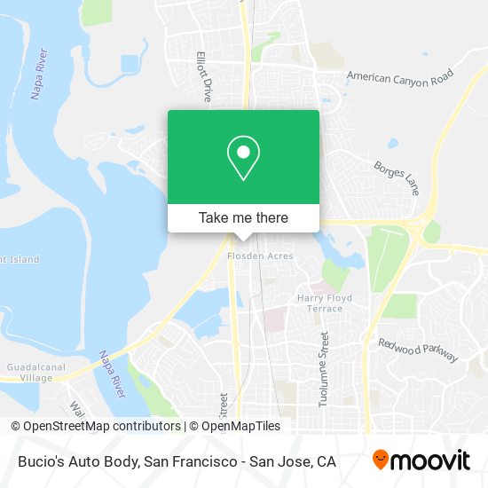 Bucio's Auto Body map