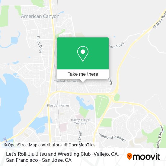 Mapa de Let's Roll-Jiu Jitsu and Wrestling Club -Vallejo, CA