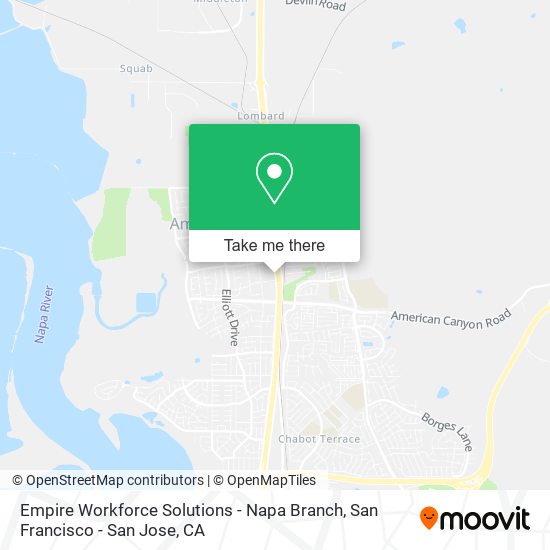 Mapa de Empire Workforce Solutions - Napa Branch