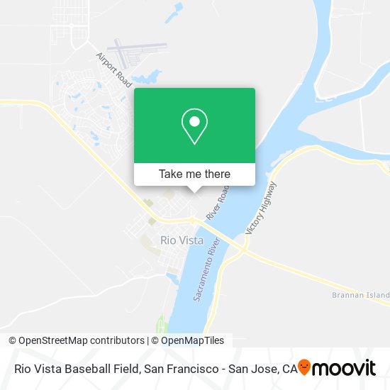 Rio Vista Baseball Field map