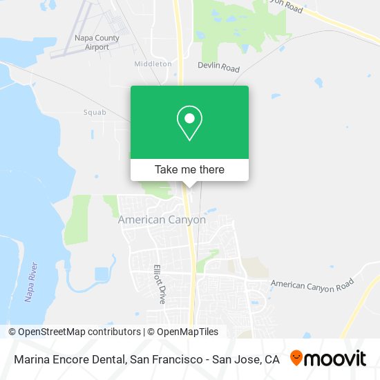 Marina Encore Dental map